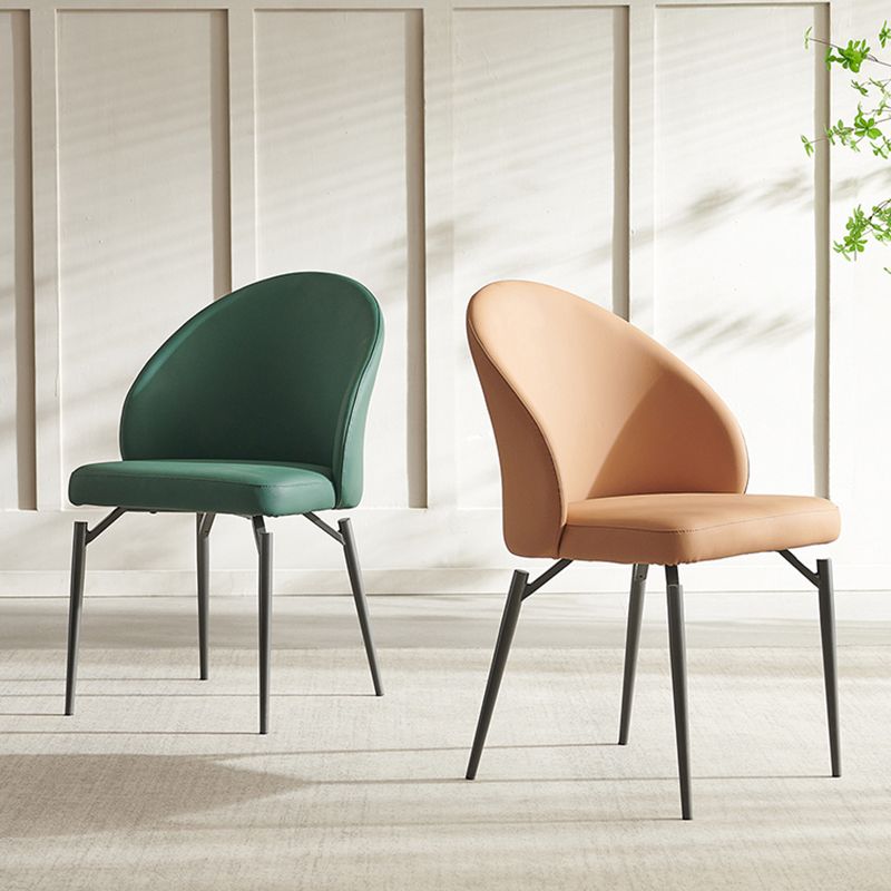 Modern Dining Accent Chair Upholstered Armless Dining Chairs