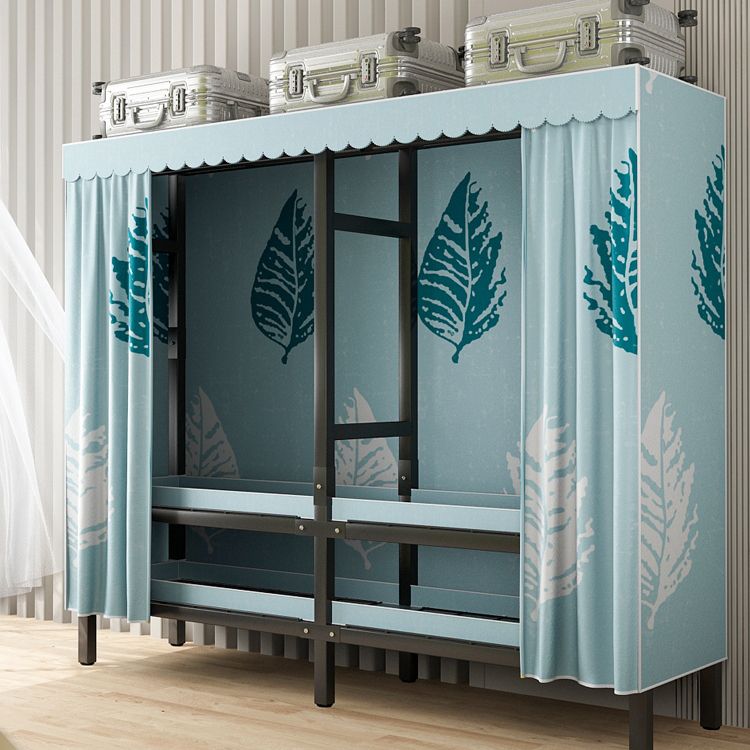 Foldable Freestanding Wardrobe Metal Frame Multifunctional Wardrobe