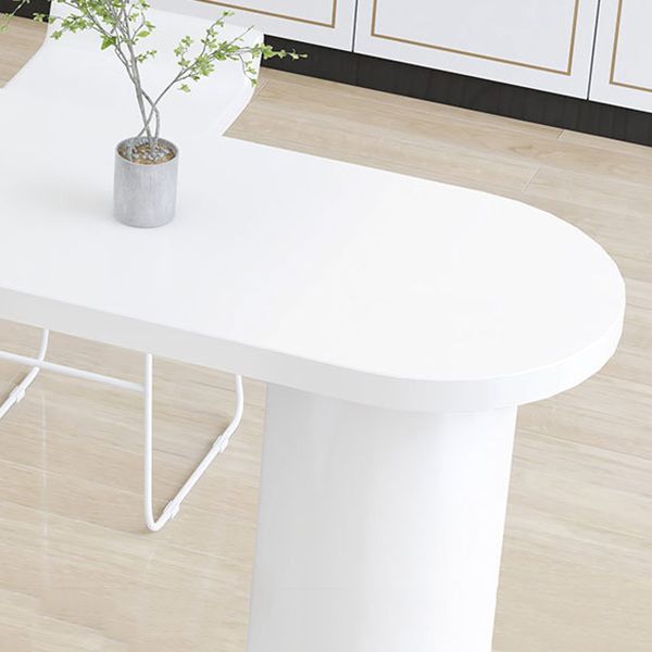 Modern 1/2/5 Pieces Bar Table Set Rectangle Bar Table with High Stools for Home