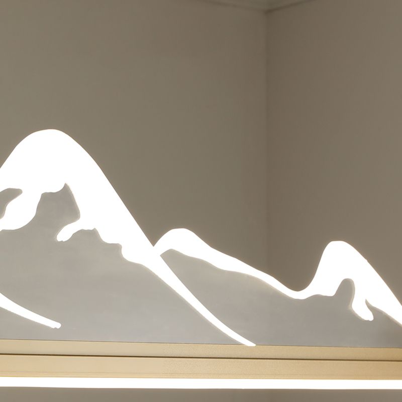 Luces colgantes de forma lineal Metal Contemporáne de metal de 2 accesorios de iluminación colgante de 2 luces