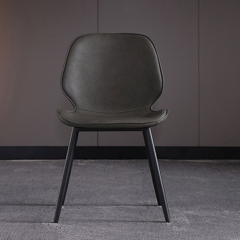 Contemporary Kitchen Dining Side Chair Wingback Armless Chair