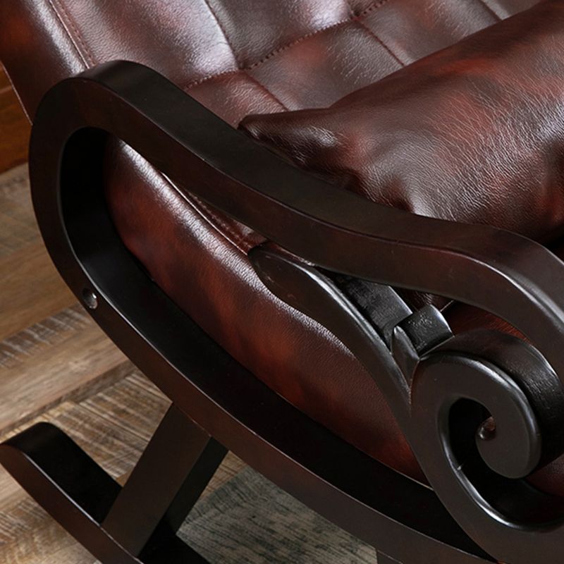 Mid-Century Modern Style Rocking Chair Wooden Sofa Rocking Chair