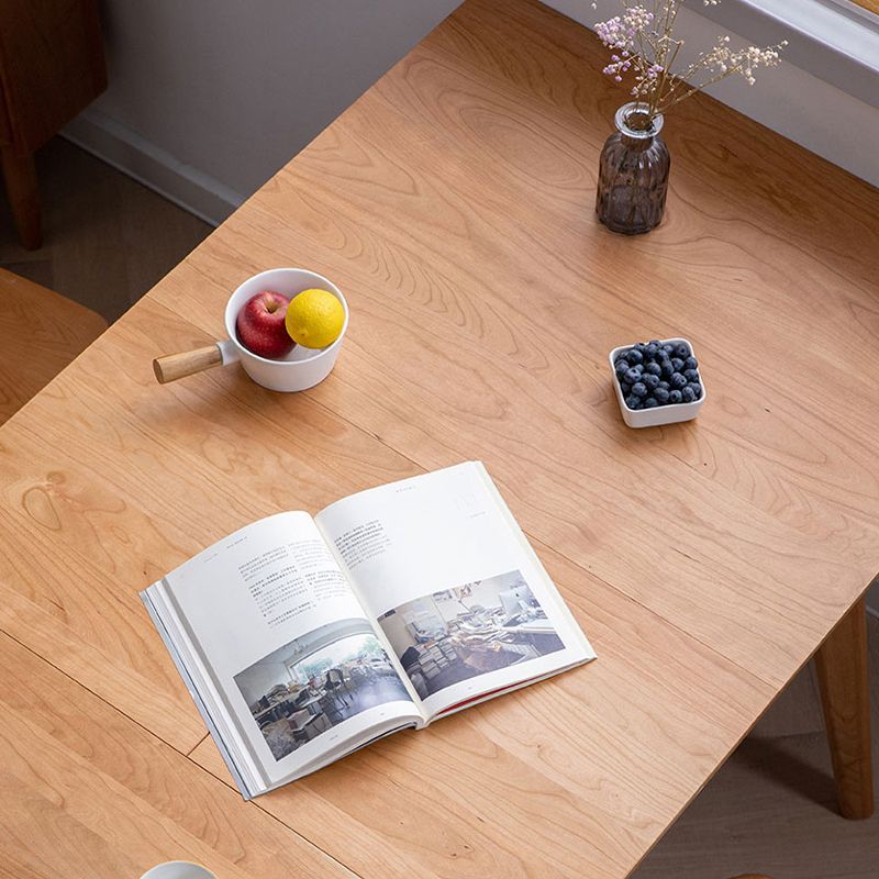Modern Extendable Dining Table Solid Wood Dining Table for Dining Room