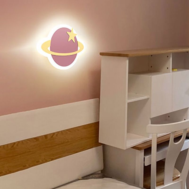 Kids Multiple Shaped Wall Mounted Light Fixture Bedroom Wall Mount Light Fixture