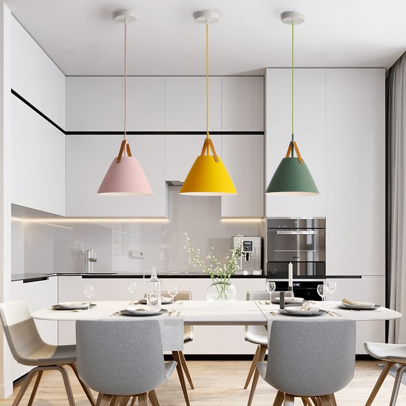 Modern Hanging Light Metal Shade Pendent Lighting Fixture for Dining Room