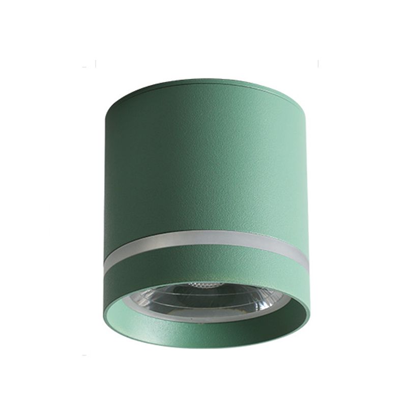 1 Light Cylindrical Ceiling Lamp Modern Style Metal Ceiling Lighting for Living Room