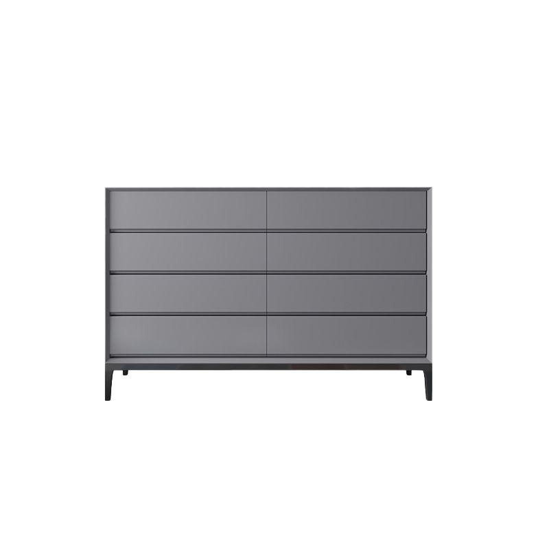 Contemporary Storage Chest Stone Bedroom Chest with Black Legs