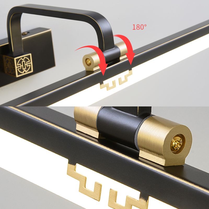 Style minimaliste moderne Séponction murale rationalisée Copper Copper Flush Mount Murce pour la salle de bain