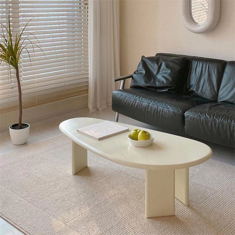 3 Legs Coffee Table Wooden Free Form Coffee Cocktail Table for Living Room