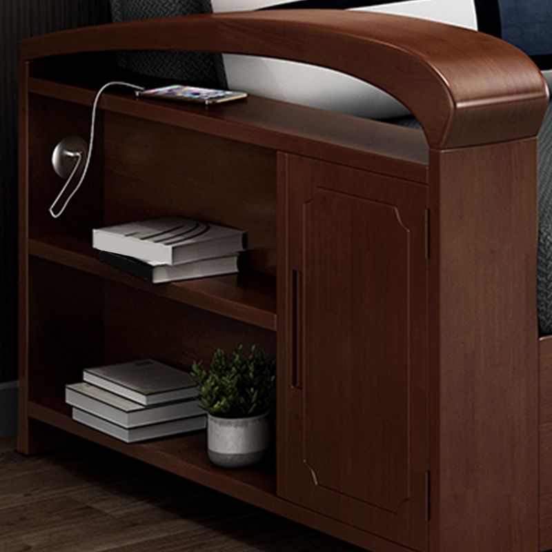 30.7" Wide Futon Sofa Bed with Storage Foldable Gray Linen Scandinavian