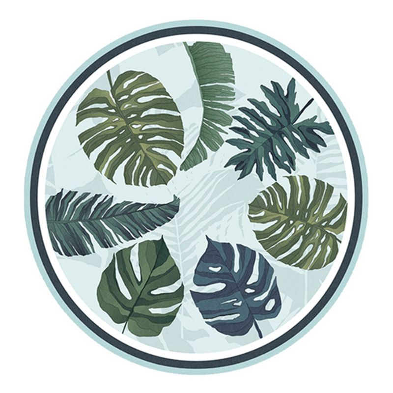 Nordic Modern Rug Rainforest Polyester Rug Washable Rug for Living Room