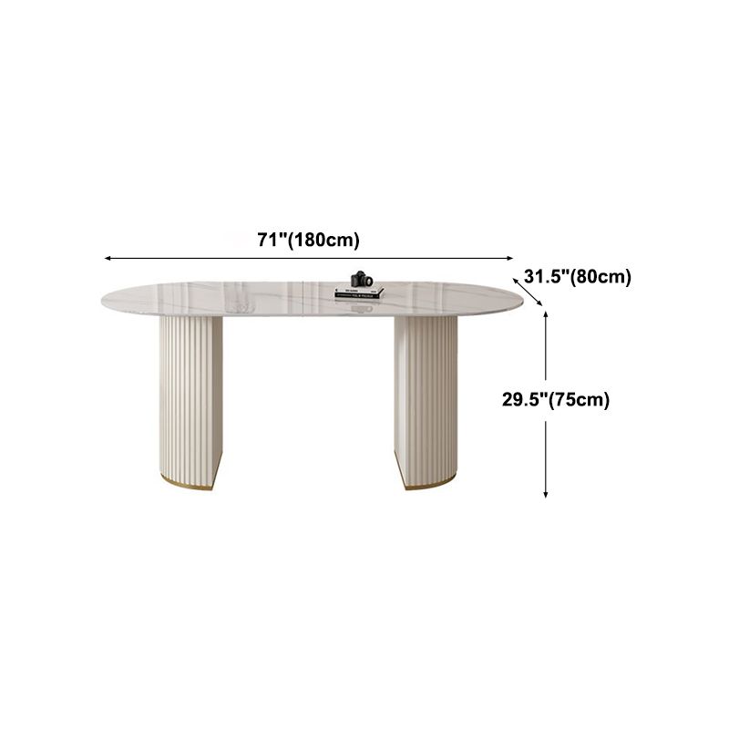 Traditional Luxury Dining Table Sintered Stone Table for Home