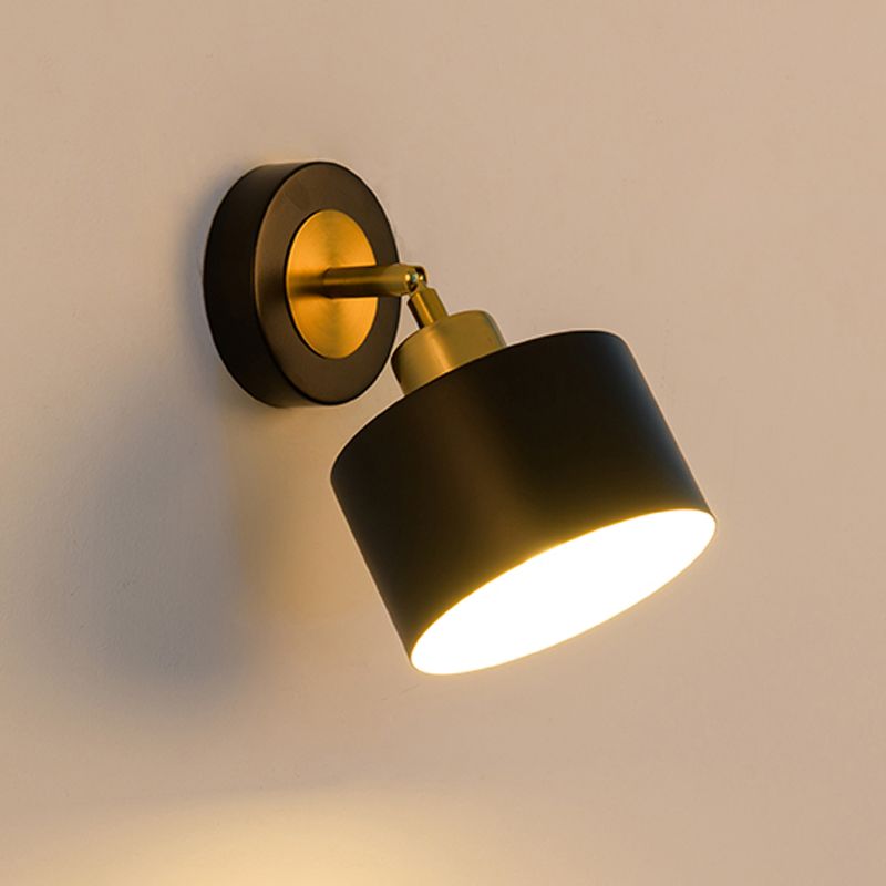 Modern Simple Rotatable Wall Light Cylinder Shape Wall Lamp for Living Room