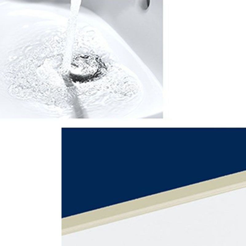 Classic Bathroom Sink Overflow Pop-Up Drain Trough Sink (Not Including Faucet)