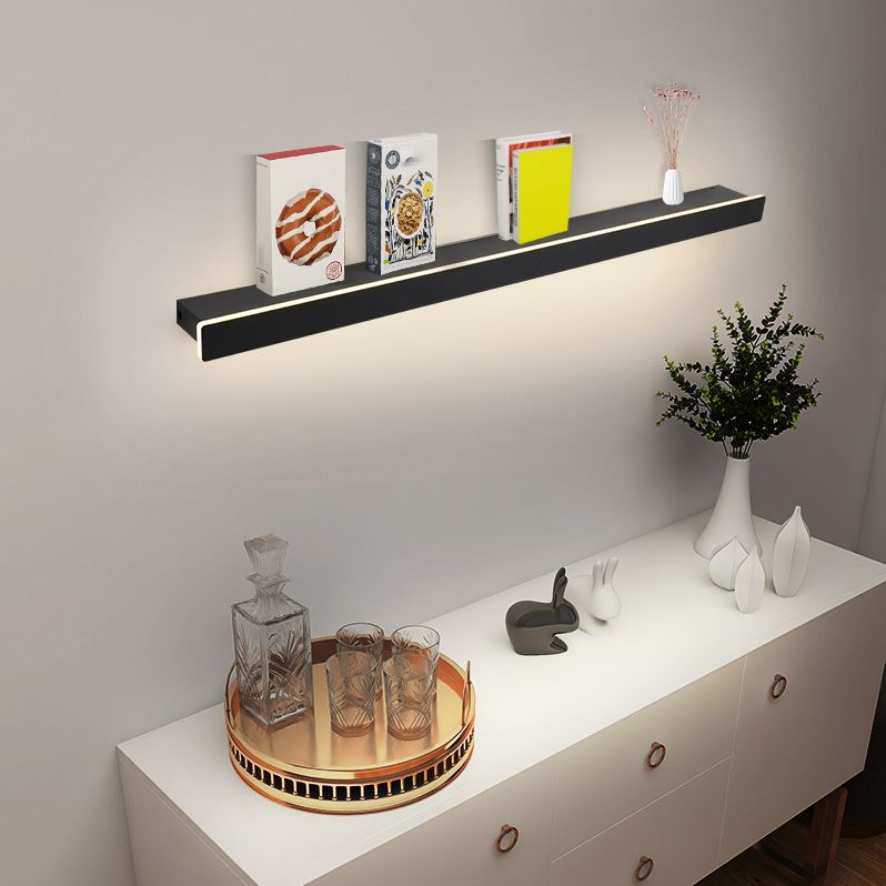 Lampada a monte a parete a parete moderna in stile moderno rettangolo lungo la linea di forma di forma murale per interno