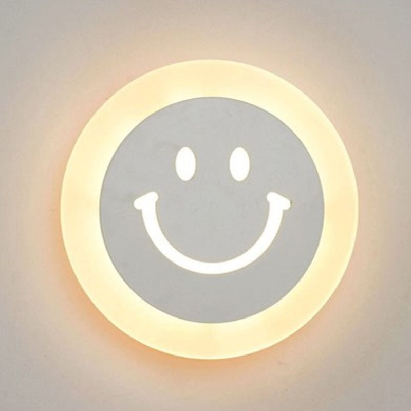 Moderne minimalistische stijl ronde schijf muur licht stonzes acryl sconce lichten voor woonkamer