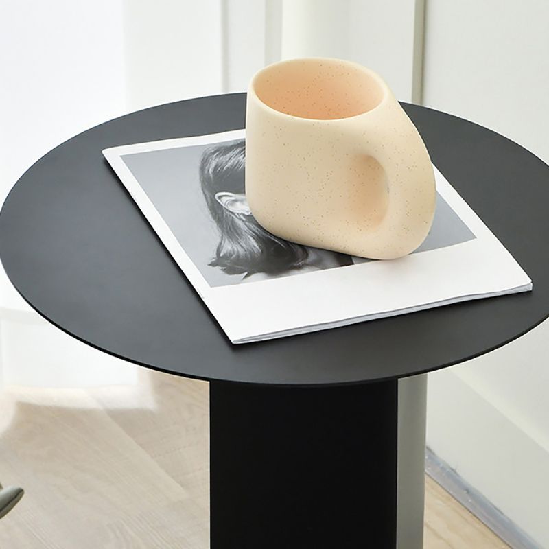 Mid-century Modern Round Side Table 19.68-inch Pedestal End Table