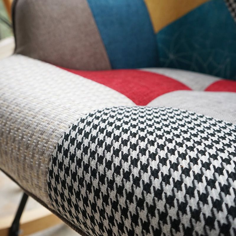 Ergonomic Contemporary Rocking Accent Chair with Seat Cushion Rocker Chair Wingback