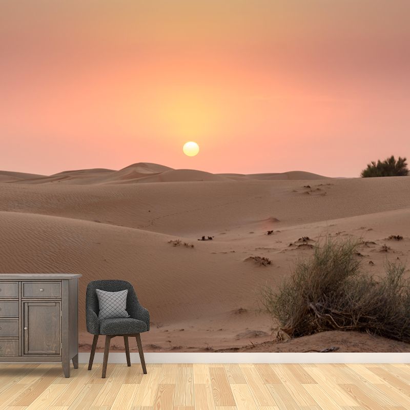Customized Barren Desert Mural Environment Friendly for Sleeping Room Bedroom