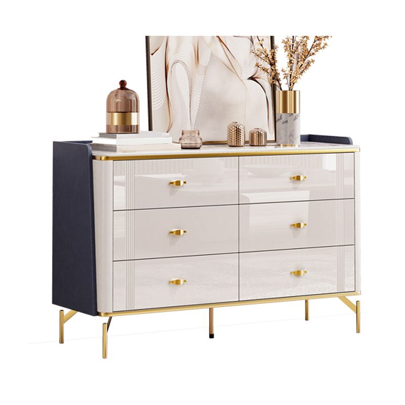 15.6" Width Classic Glam Storage Chest Stone Storage Chest Dresser