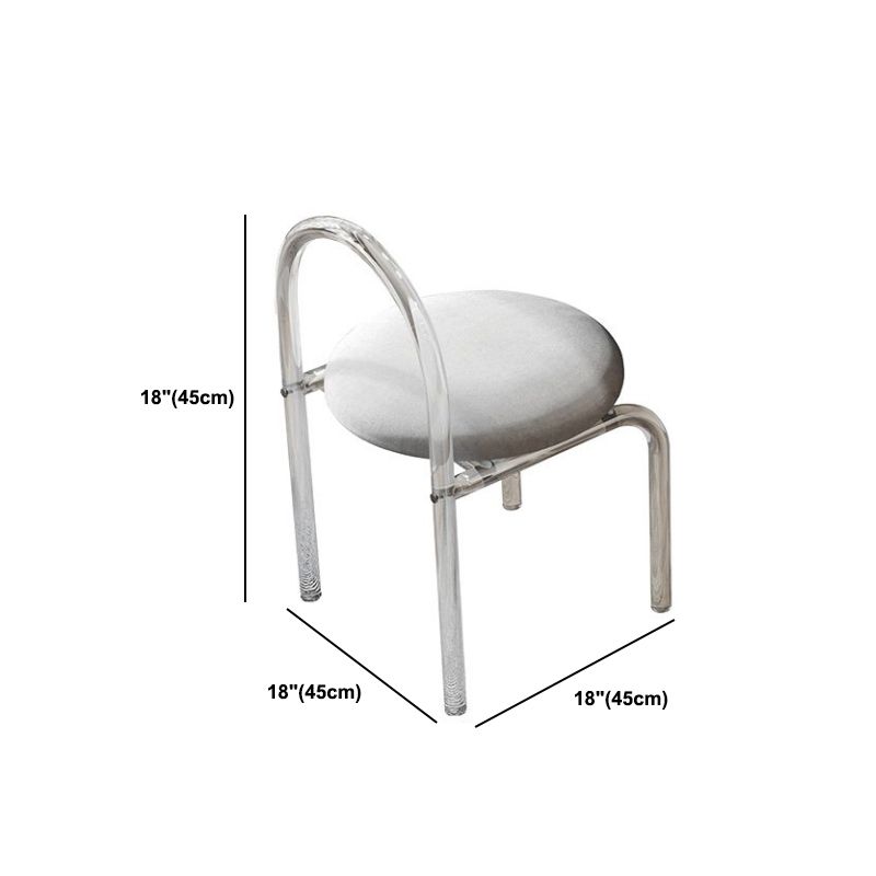 Marble /Acrylic Contemporary Makeup Vanity Set With 2 Drawer for Bedroom