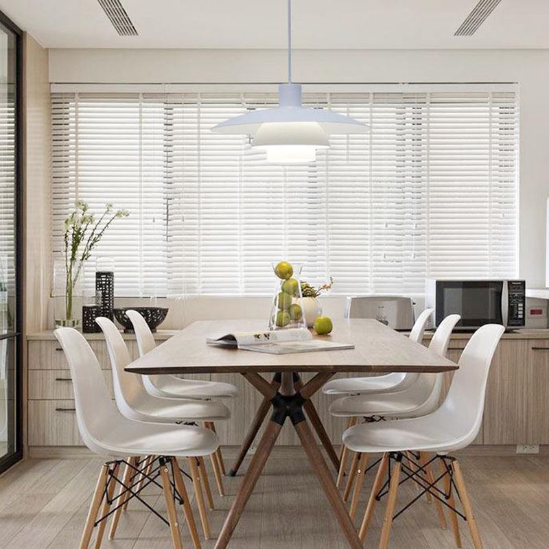 3-Tier Minimalist Hanging Light, Zinc Single-Bulb Hanging Lamp for Dinner Table