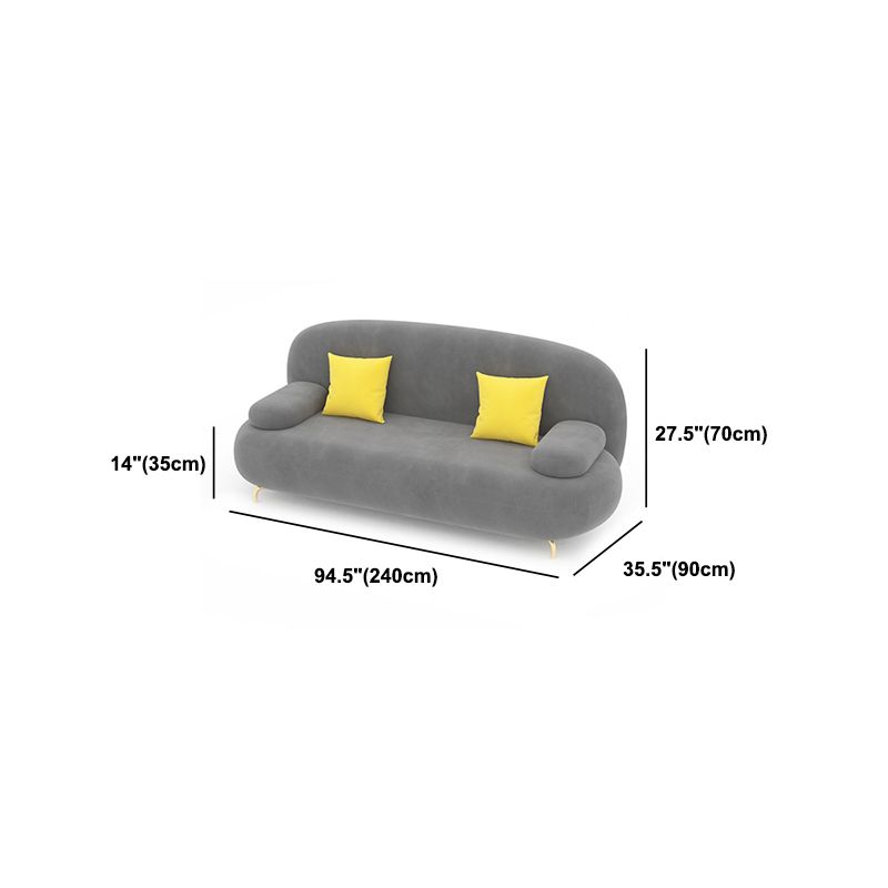 35.43" W x 27.55" H Contemporary Sofa Pillow Top Arm Standard Sofa