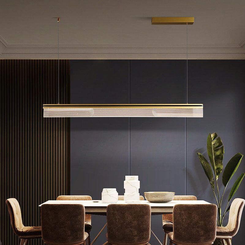 Acrylic Island Pendant Modern Style Island Light Fixtures for Dining Room