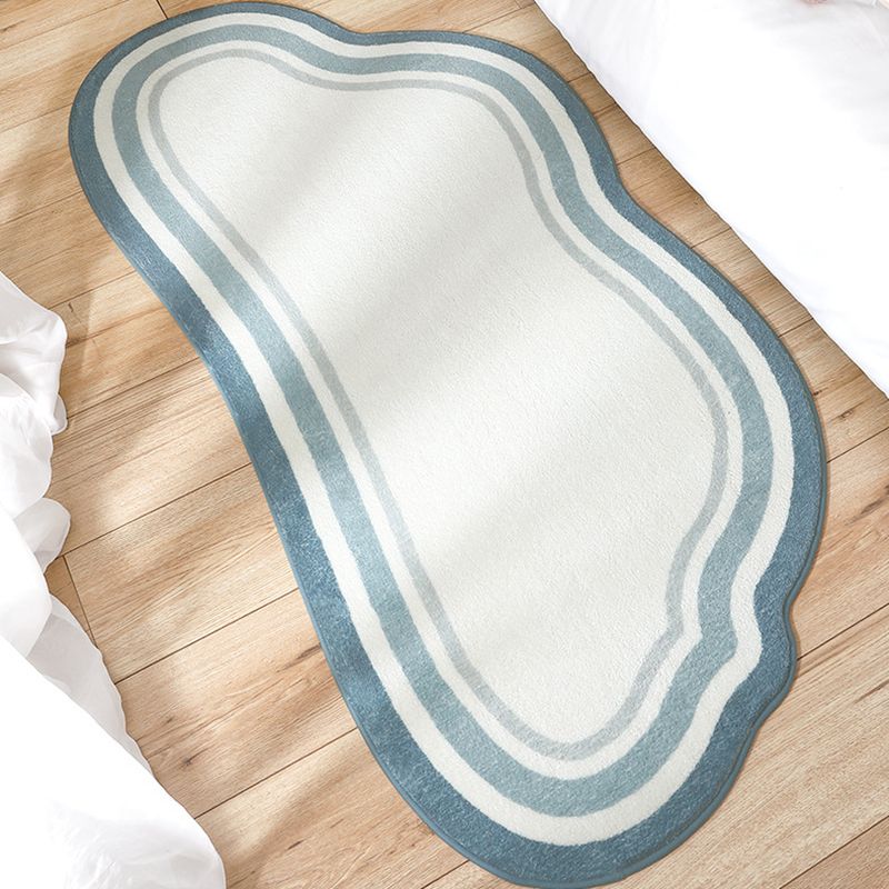 Novelty Cloud Shape Rug Funky Polyester Rug Anti-Slip Backing Washable Carpet for Home Decor