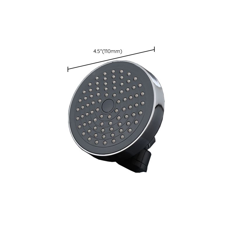 Round Fixed Shower Head Traditional Style Metal 5-inch Fixed Shower Head