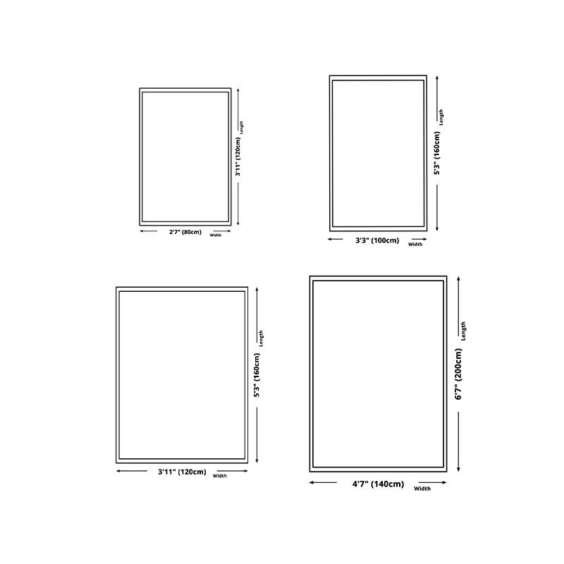 European Medallion Pattern Area Rug Polyester Area Carpet Anti-Slip Easy Care Rug for Home Decor