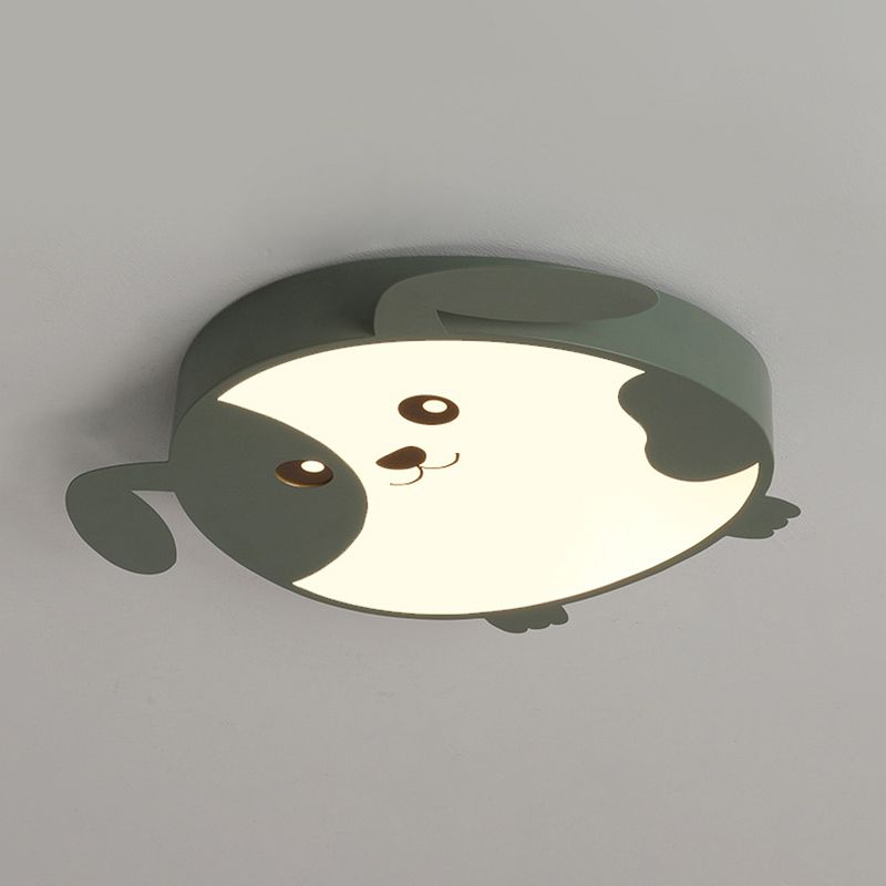 Mignon chiot LED encastré lumière minimaliste métal enfants chambre encastré plafonnier