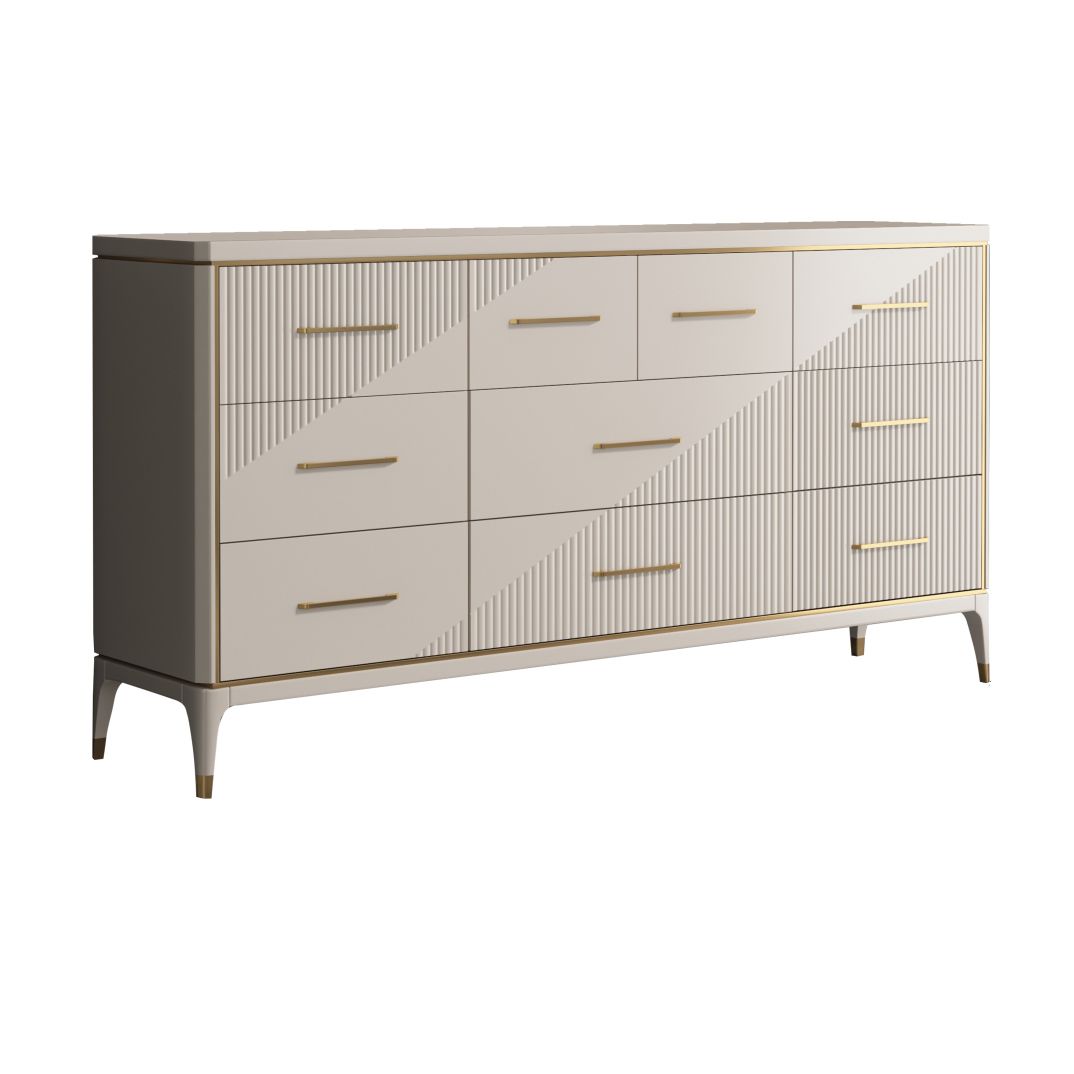 Classic Glam Storage Chest 3/5/6/10 Drawers Double Dresser , 15.6 Inch Width