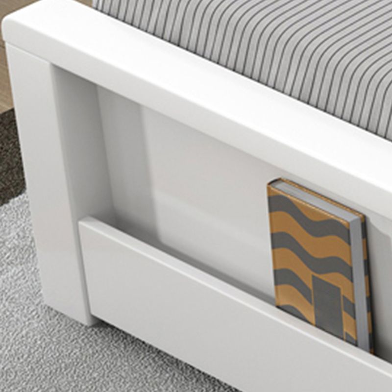 Modern Wood Bed Bookcase Included Standard Bed with Headboard for Bedroom