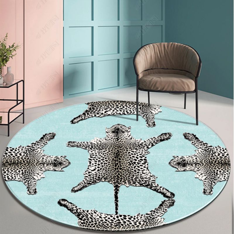 Fancy Modern Carpet Animal Pattern Polyester Area Tapijt Non-slip achterste tapijt voor thuisdecoratie