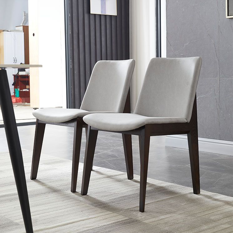 Sillas de comedor de madera de estilo moderno, sillas laterales sin brazos para cocina