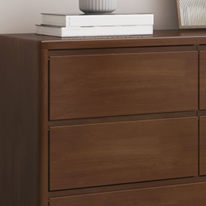 Modern Sideboard Rubberwood Sideboard Cabinet with Doors for Dining Room
