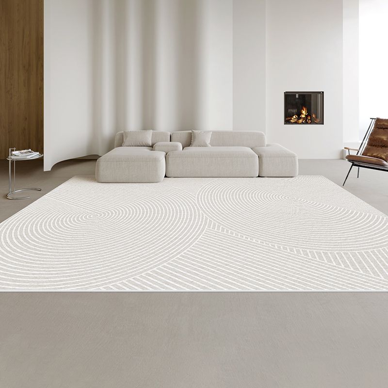 Simple Plain Color Striped Rug Indoor Rug Non-slip Carpet for Bedroom and Living Room