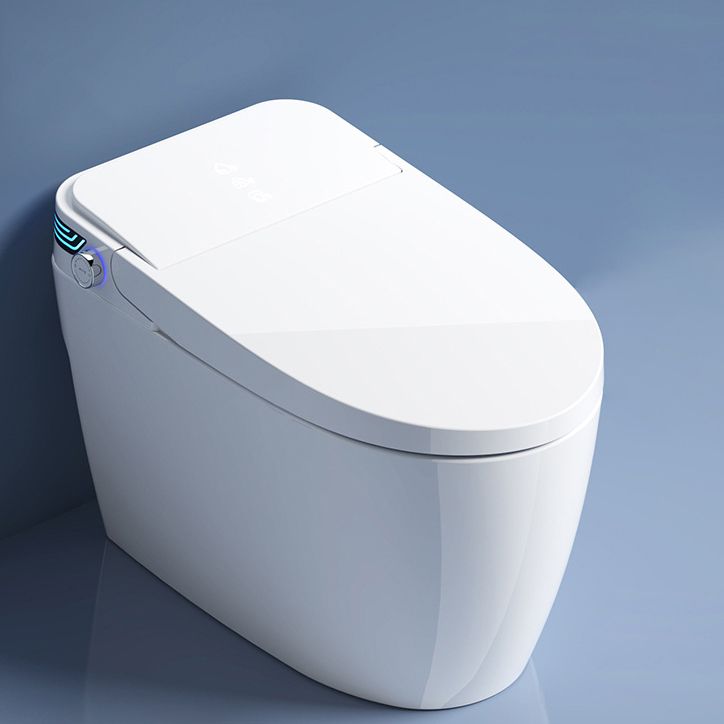 Modern Flush Toilet Concealed Tank One-Piece Toilet with Slow Close Seat