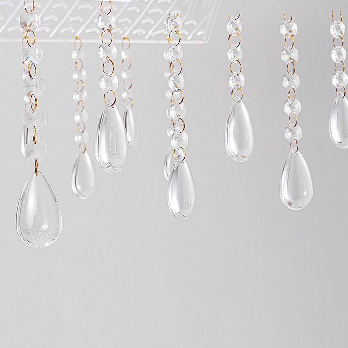 Modern Single Golden Kitchen Island Lighting LED Ceiling Light with Crystal