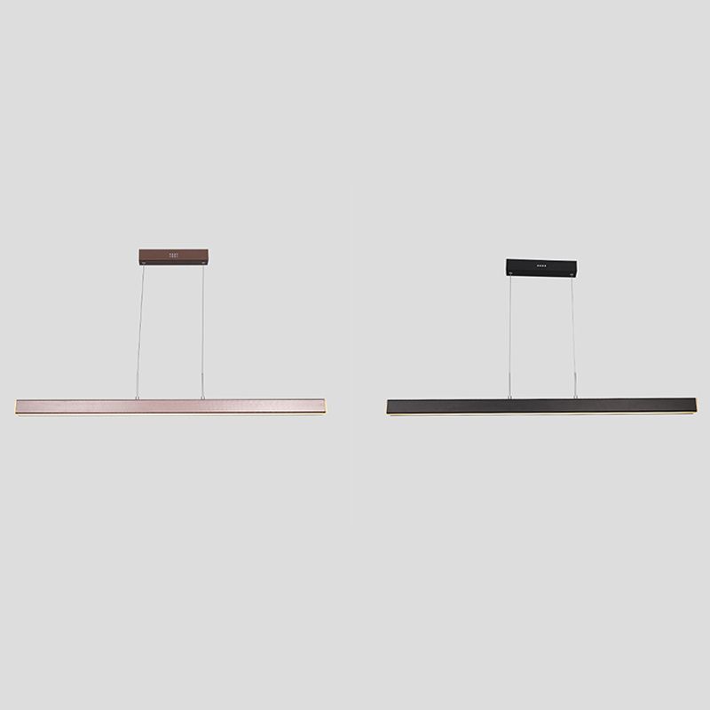Linear LED Island Lighting in Contemporary Style Metal 1-Light Island Lighting