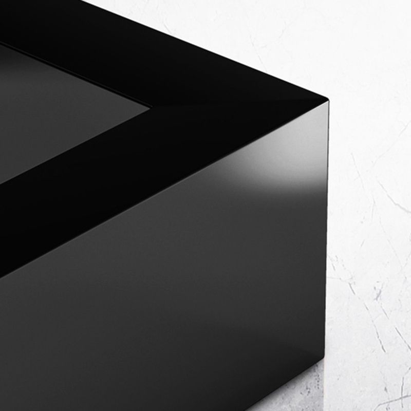 22.44" H Modern Rectangular End Table 1-Drawer Side Table with Shelves