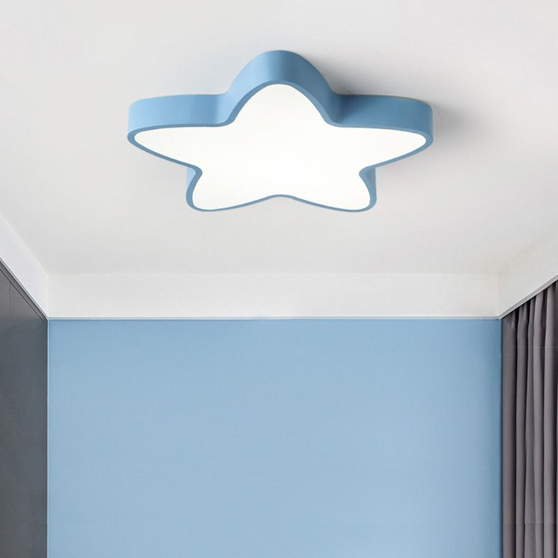 Plafonnier LED en fer forgé, plafonnier Macaron en acrylique de Style nordique moderne pour chambre à coucher