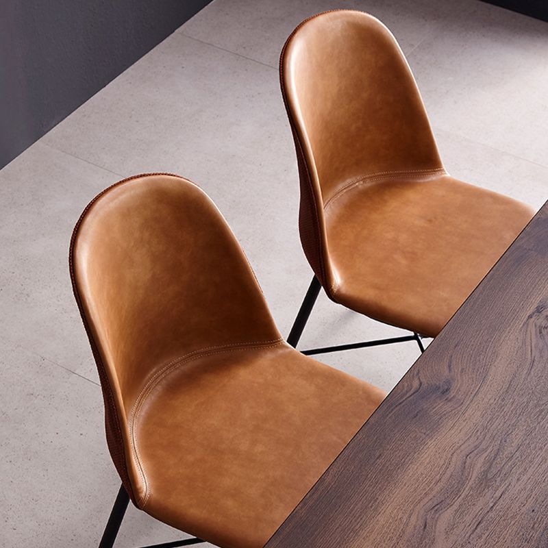 Indoor Side Chair Leather Modern Dining Chair for Dining Room