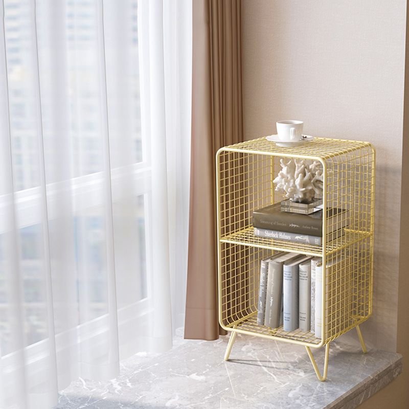 Modem Metal Bookshelf Standard Shelf Bookshelf for Home Office 11.8" W