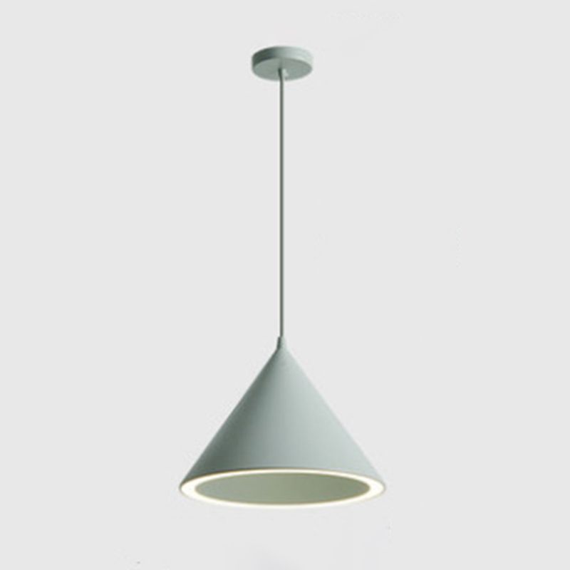 Cone Pendant Lights Modern Hanging Lamp Metal 3 Light Pendant Lamp in Multi-Colored