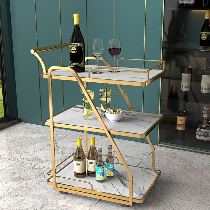 33.07" High Rolling Contemporary Prep Table Stone Prep Table for Restaurant