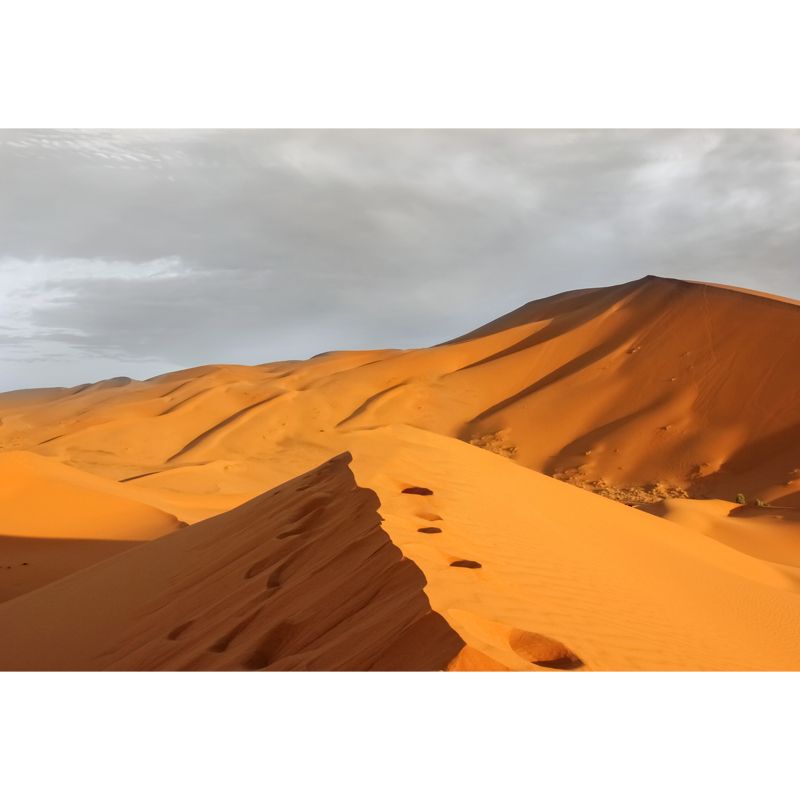 Modern Desert Hillock Wallpaper Mural Yellow Bedroom Wall Art, Personalized Size