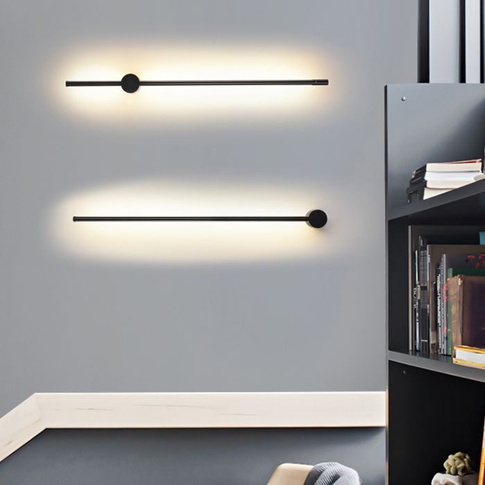 LED Flush Mount Wall Sconce with Acrylic Shade Modern Sconce Light Fixture