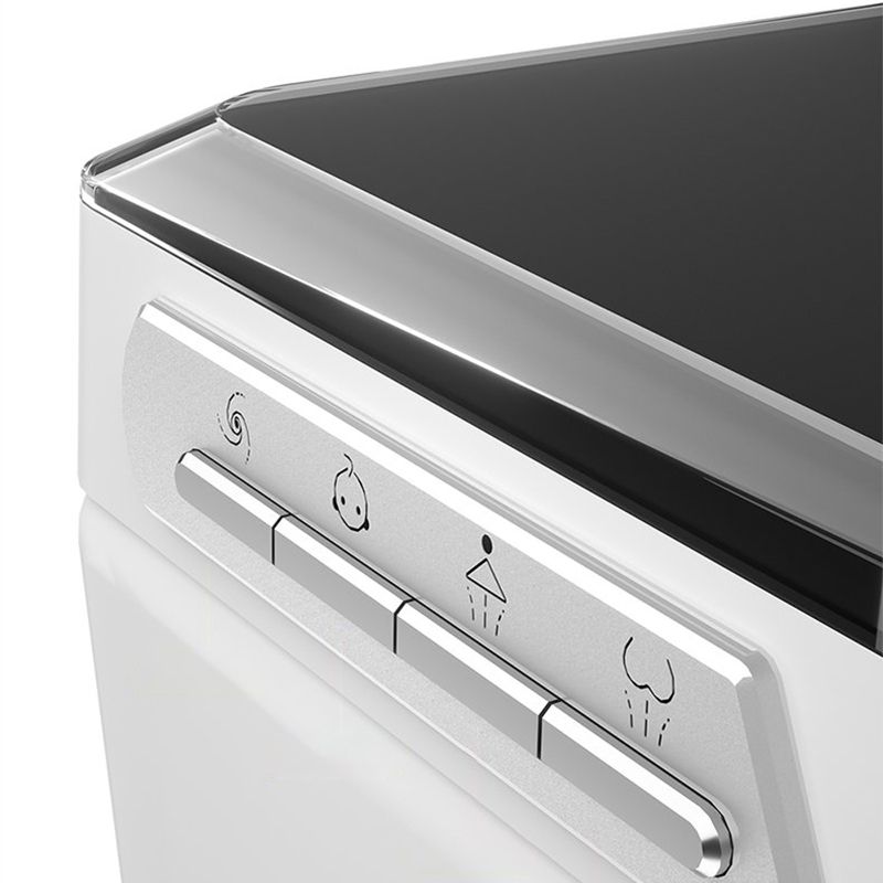 Elongated Wall Mounted Bidet Antimicrobial Smart Bidet with Heated Seat and Dryer